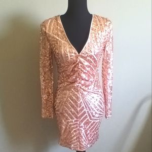 Boohoo SZ 6 Sequined Cocktail Dress